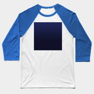 Classic Navy Blue Solid Ombre Gradient Baseball T-Shirt